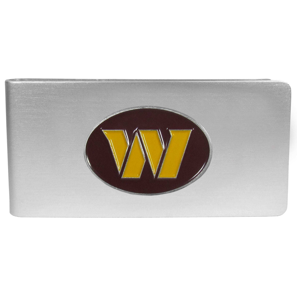 Washington Commanders Brushed Metal Money Clip - Washington Commanders - Flyclothing LLC