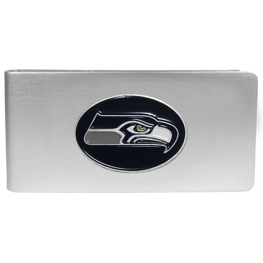 Seattle Seahawks Brushed Metal Money Clip - Seattle Seahawks - Flyclothing LLC