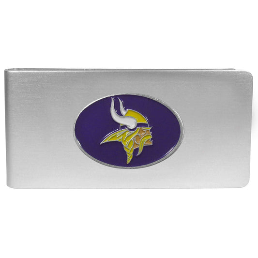 Minnesota Vikings Brushed Metal Money Clip - Minnesota Vikings - Flyclothing LLC