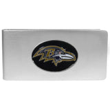 Baltimore Ravens Brushed Metal Money Clip - Baltimore Ravens - Flyclothing LLC