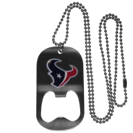 Houston Texans Bottle Opener Tag Necklace - Houston Texans - Flyclothing LLC