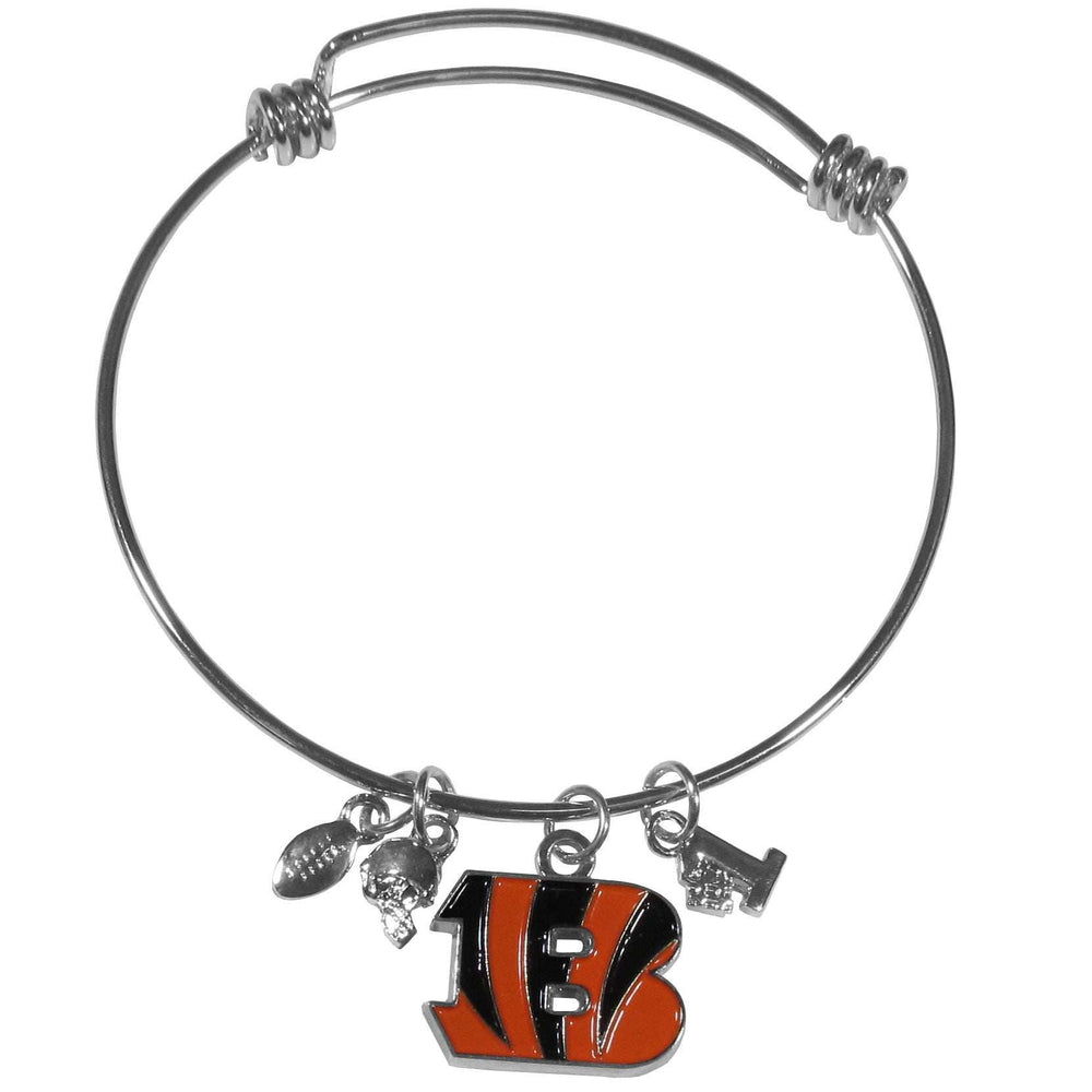 Cincinnati Bengals Charm Bangle Bracelet - Cincinnati Bengals - Flyclothing LLC