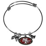 San Francisco 49ers Charm Bangle Bracelet - San Francisco 49ers - Flyclothing LLC
