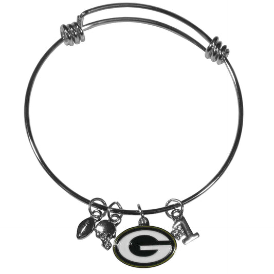 Green Bay Packers Charm Bangle Bracelet - Green Bay Packers - Flyclothing LLC