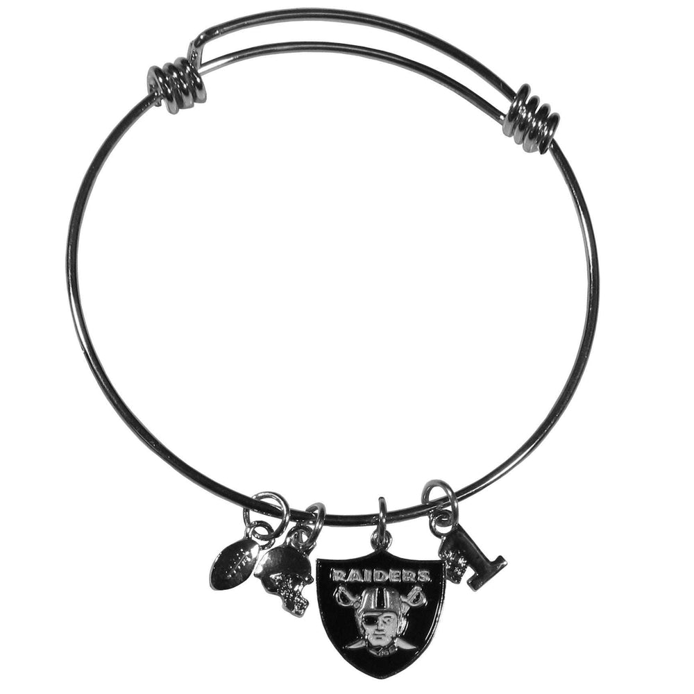 Las Vegas Raiders Charm Bangle Bracelet - Las Vegas Raiders - Flyclothing LLC