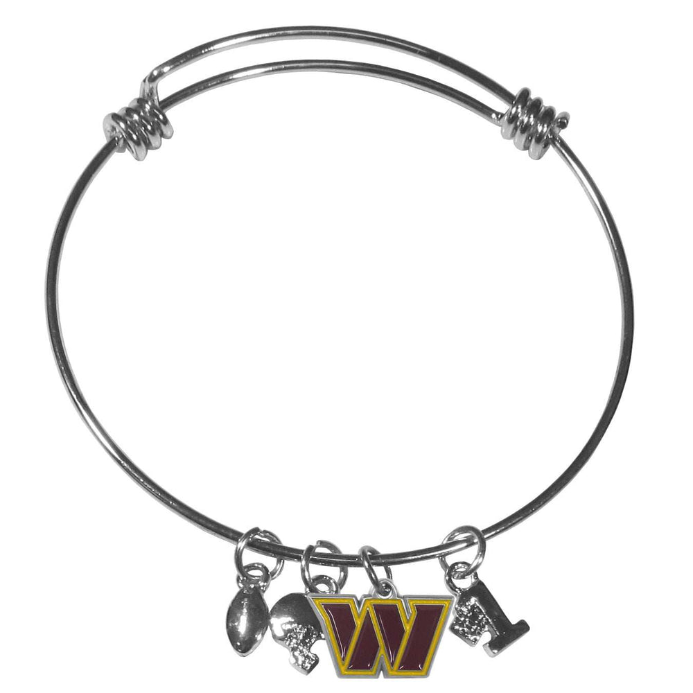 Washington Commanders Charm Bangle Bracelet - Washington Commanders - Flyclothing LLC