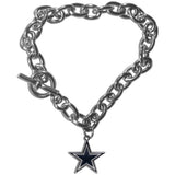 Dallas Cowboys Charm Chain Bracelet - Dallas Cowboys - Flyclothing LLC