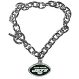 New York Jets Charm Chain Bracelet - New York Jets - Flyclothing LLC