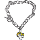 Los Angeles Rams Charm Chain Bracelet - Los Angeles Rams - Flyclothing LLC