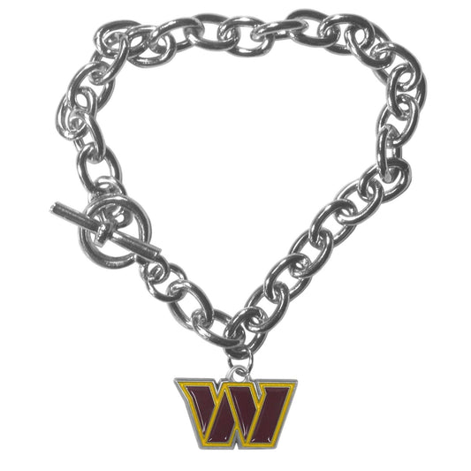 Washington Commanders Charm Chain Bracelet - Washington Commanders - Flyclothing LLC