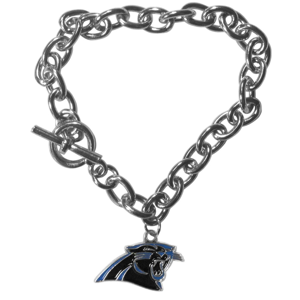 Carolina Panthers Charm Chain Bracelet - Carolina Panthers - Flyclothing LLC