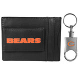 Chicago Bears Leather Cash & Cardholder & Valet Key Chain - Chicago Bears - Flyclothing LLC