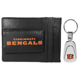 Cincinnati Bengals Leather Cash & Cardholder & Steel Key Chain - Cincinnati Bengals - Flyclothing LLC