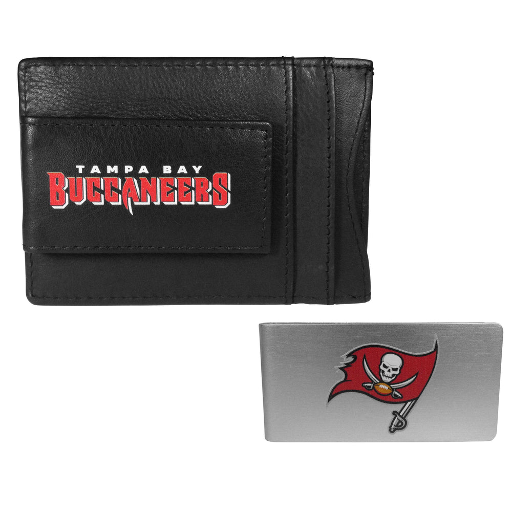 Tampa Bay Buccaneers Leather Cash & Cardholder & Money Clip - Tampa Bay Buccaneers - Flyclothing LLC
