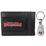Tampa Bay Buccaneers Leather Cash & Cardholder & Steel Key Chain - Tampa Bay Buccaneers - Flyclothing LLC
