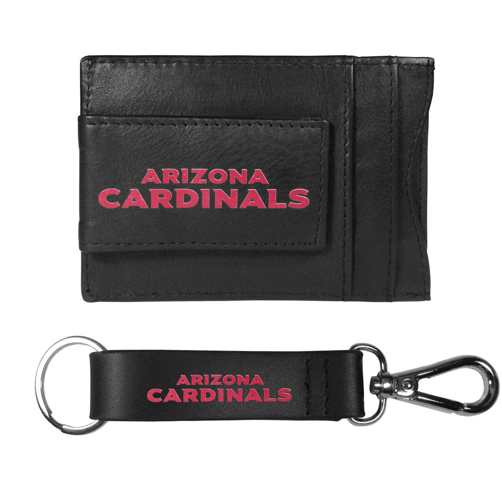 Arizona Cardinals Leather Cash & Cardholder & Strap Key Chain - Arizona Cardinals - Flyclothing LLC