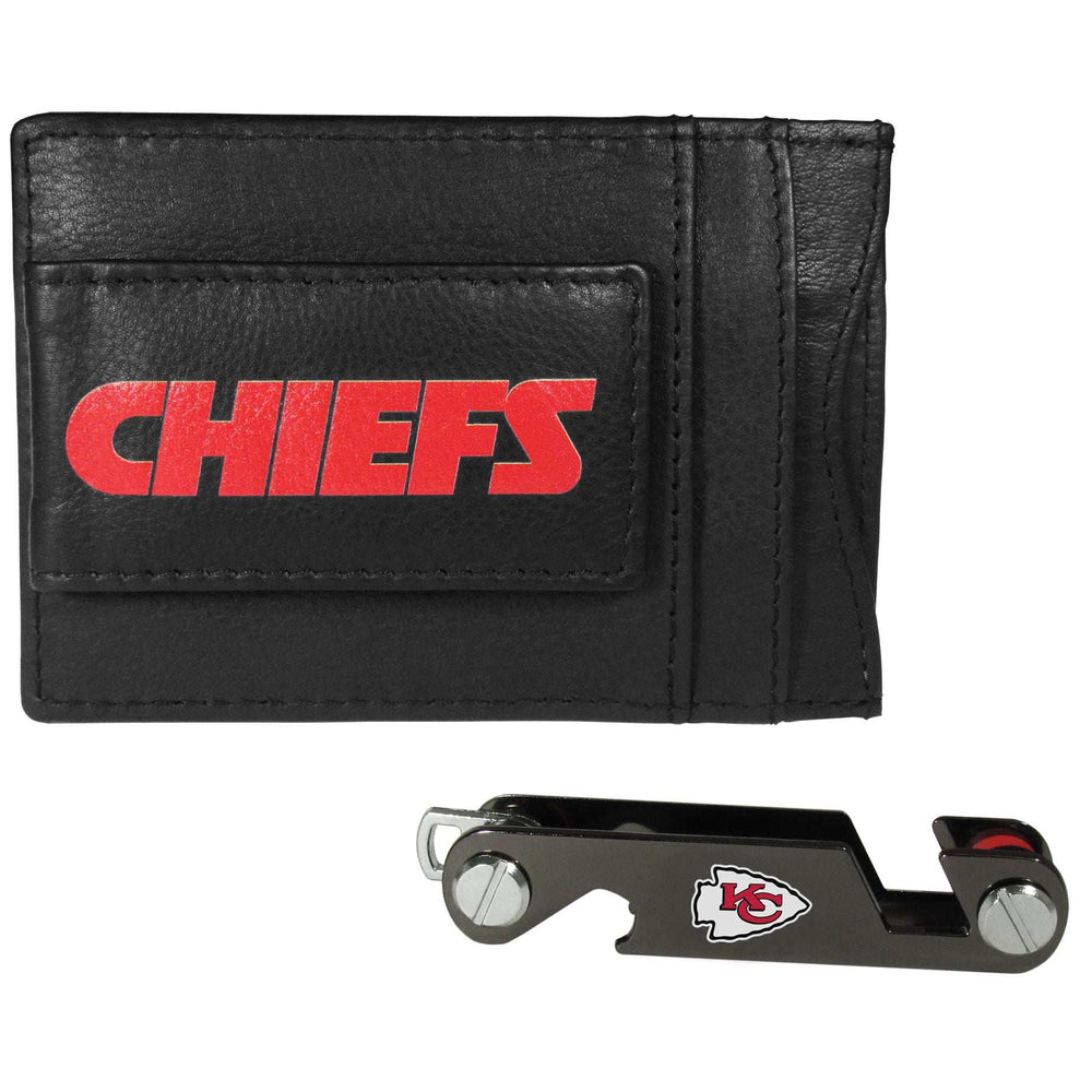Kansas City Chiefs Leather Cash & Cardholder & Key Organizer - Kansas City Chiefs - Flyclothing LLC