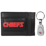 Kansas City Chiefs Leather Cash & Cardholder & Steel Key Chain - Kansas City Chiefs - Flyclothing LLC