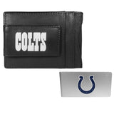 Indianapolis Colts Leather Cash & Cardholder & Money Clip - Indianapolis Colts - Flyclothing LLC