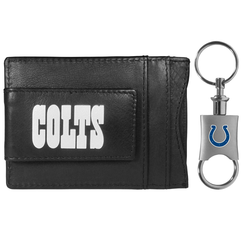 Indianapolis Colts Leather Cash & Cardholder & Valet Key Chain - Indianapolis Colts - Flyclothing LLC