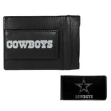 Dallas Cowboys Leather Cash & Cardholder & Black Money Clip - Dallas Cowboys - Flyclothing LLC
