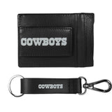 Dallas Cowboys Leather Cash & Cardholder & Strap Key Chain - Dallas Cowboys - Flyclothing LLC