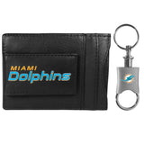 Miami Dolphins Leather Cash & Cardholder & Valet Key Chain - Miami Dolphins - Flyclothing LLC