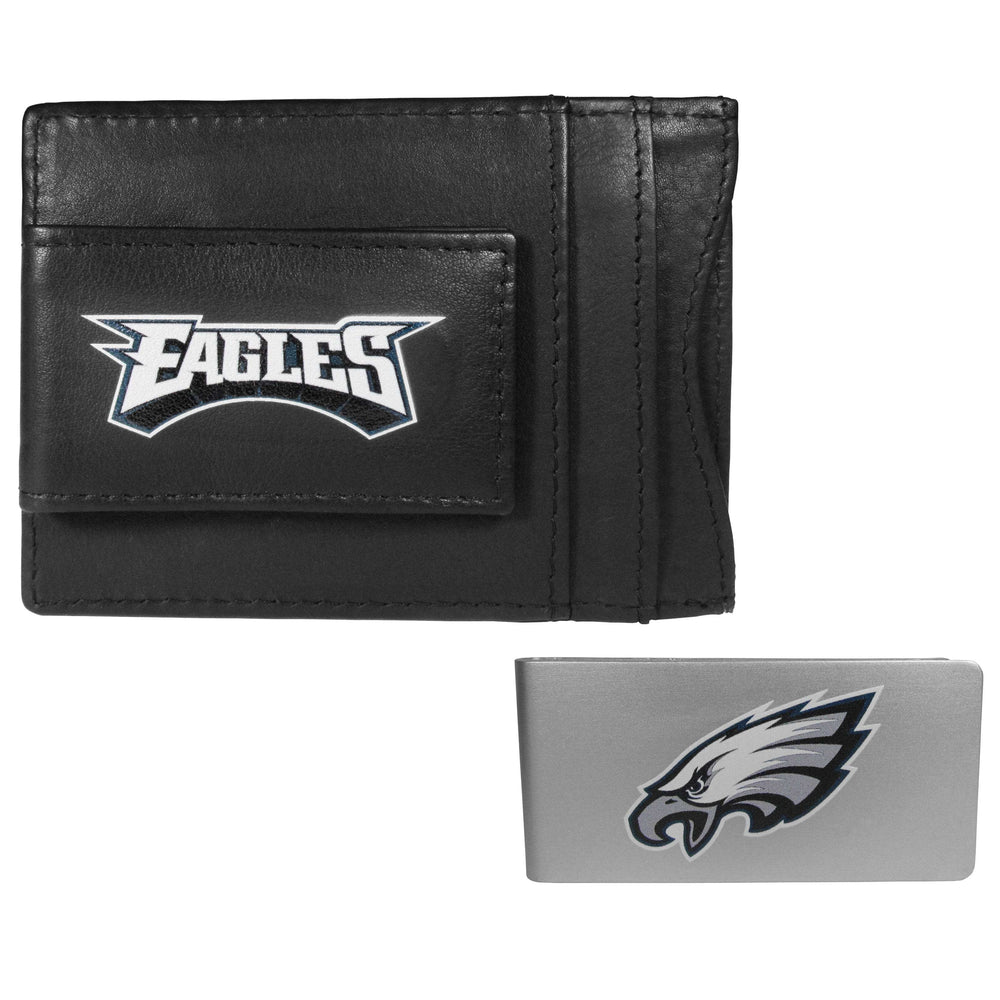 Philadelphia Eagles Leather Cash & Cardholder & Money Clip - Philadelphia Eagles - Flyclothing LLC
