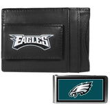 Philadelphia Eagles Leather Cash & Cardholder & Color Money Clip - Philadelphia Eagles - Flyclothing LLC