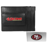 San Francisco 49ers Leather Cash & Cardholder & Money Clip - San Francisco 49ers - Flyclothing LLC