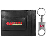 San Francisco 49ers Leather Cash & Cardholder & Valet Key Chain - San Francisco 49ers - Flyclothing LLC