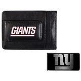 New York Giants Leather Cash & Cardholder & Black Money Clip - New York Giants - Flyclothing LLC