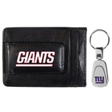 New York Giants Leather Cash & Cardholder & Steel Key Chain - New York Giants - Flyclothing LLC