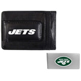 New York Jets Leather Cash & Cardholder & Money Clip - New York Jets - Flyclothing LLC