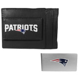 New England Patriots Leather Cash & Cardholder & Money Clip - New England Patriots - Flyclothing LLC