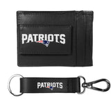 New England Patriots Leather Cash & Cardholder & Strap Key Chain - New England Patriots - Flyclothing LLC