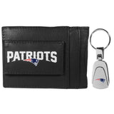 New England Patriots Leather Cash & Cardholder & Steel Key Chain - New England Patriots - Flyclothing LLC