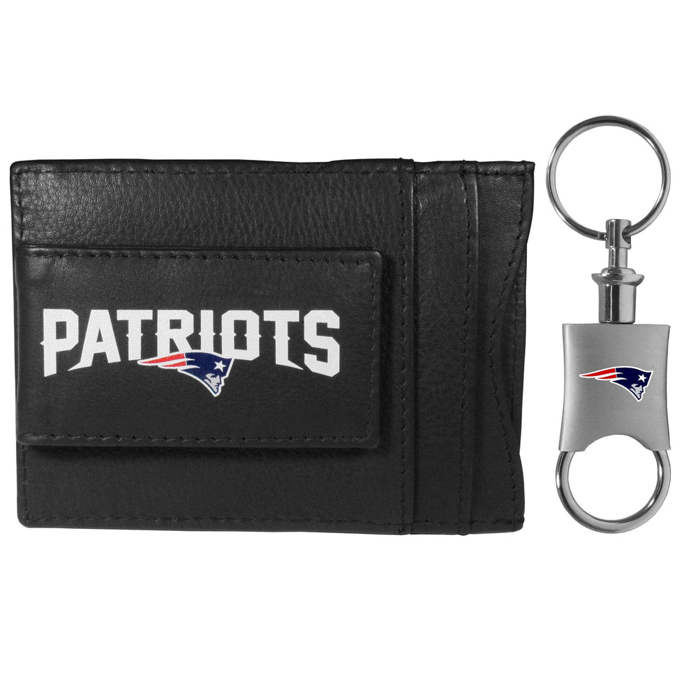 New England Patriots Leather Cash & Cardholder & Valet Key Chain - New England Patriots - Flyclothing LLC