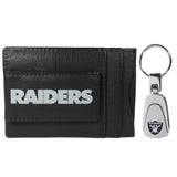 Las Vegas Raiders Leather Cash & Cardholder & Steel Key Chain - Las Vegas Raiders - Flyclothing LLC