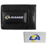 Los Angeles Rams Leather Cash & Cardholder & Money Clip - Los Angeles Rams - Flyclothing LLC
