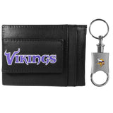 Minnesota Vikings Leather Cash & Cardholder & Valet Key Chain - Minnesota Vikings - Flyclothing LLC
