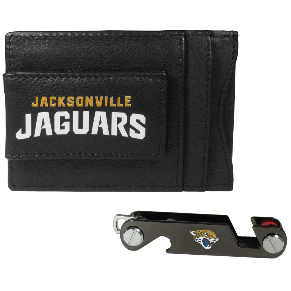 Jacksonville Jaguars Leather Cash & Cardholder & Key Organizer - Jacksonville Jaguars - Flyclothing LLC
