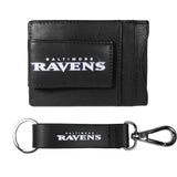Baltimore Ravens Leather Cash & Cardholder & Strap Key Chain - Baltimore Ravens - Flyclothing LLC