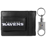 Baltimore Ravens Leather Cash & Cardholder & Valet Key Chain - Baltimore Ravens - Flyclothing LLC