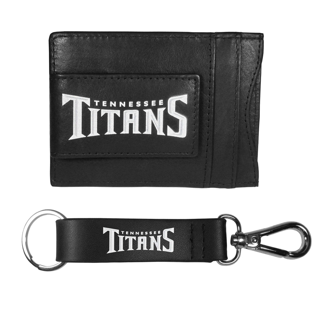 Tennessee Titans Leather Cash & Cardholder & Strap Key Chain - Tennessee Titans - Flyclothing LLC