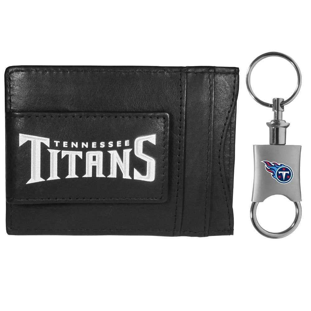 Tennessee Titans Leather Cash & Cardholder & Valet Key Chain - Tennessee Titans - Flyclothing LLC