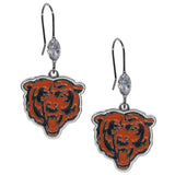Chicago Bears Crystal Dangle Earrings - Chicago Bears - Flyclothing LLC