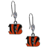 Cincinnati Bengals Crystal Dangle Earrings - Cincinnati Bengals - Flyclothing LLC