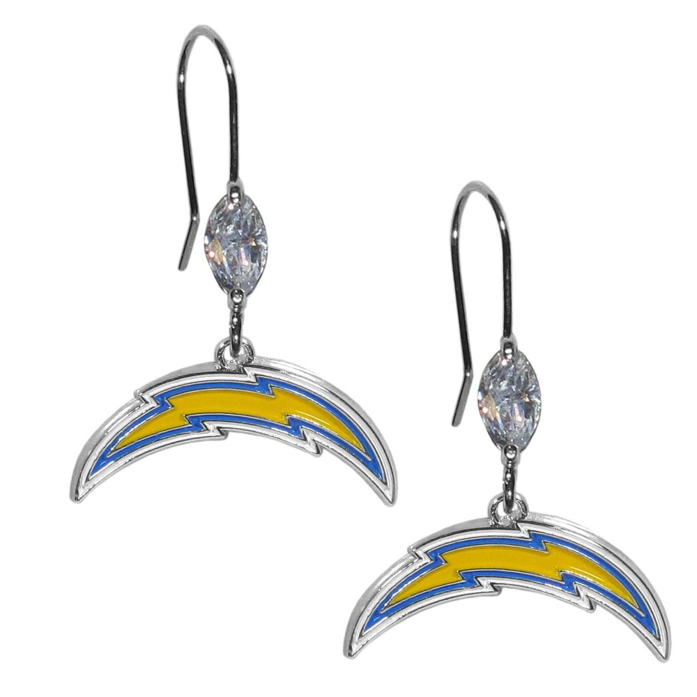 Los Angeles Chargers Crystal Dangle Earrings - Los Angeles Chargers - Flyclothing LLC