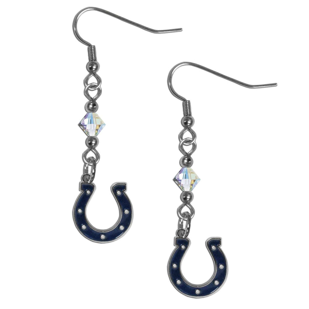 Indianapolis Colts Crystal Dangle Earrings - Indianapolis Colts - Flyclothing LLC